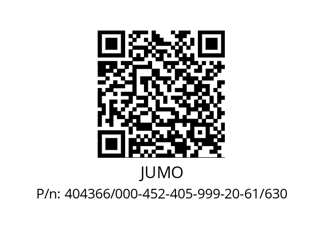   JUMO 404366/000-452-405-999-20-61/630