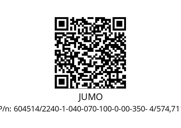   JUMO 604514/2240-1-040-070-100-0-00-350- 4/574,711