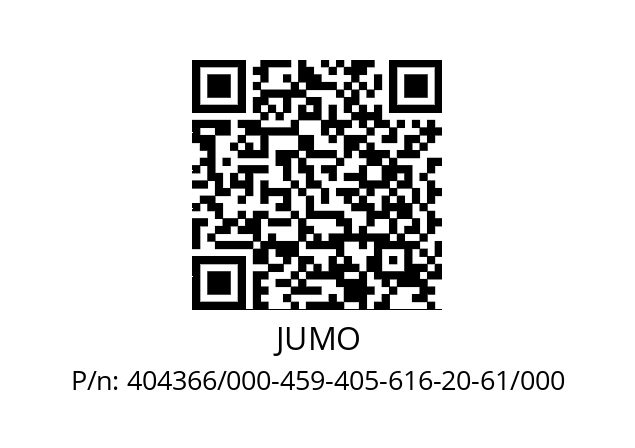   JUMO 404366/000-459-405-616-20-61/000