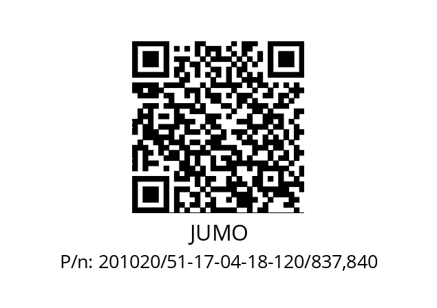   JUMO 201020/51-17-04-18-120/837,840