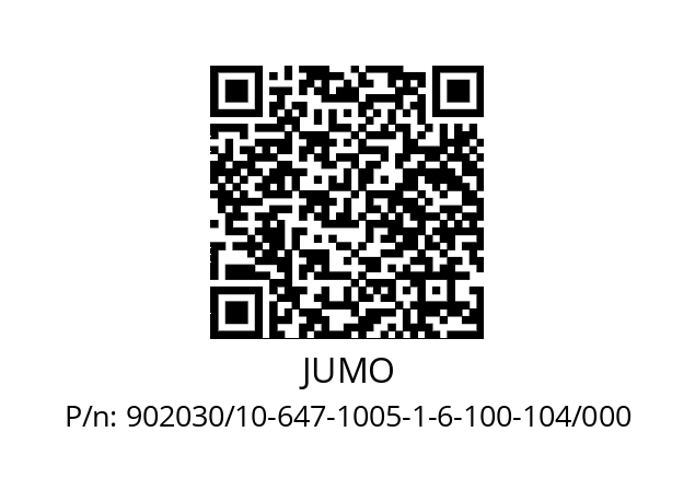   JUMO 902030/10-647-1005-1-6-100-104/000