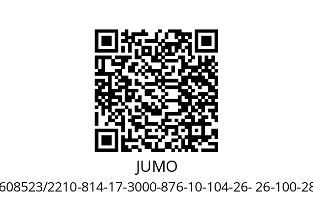   JUMO 608523/2210-814-17-3000-876-10-104-26- 26-100-28/434