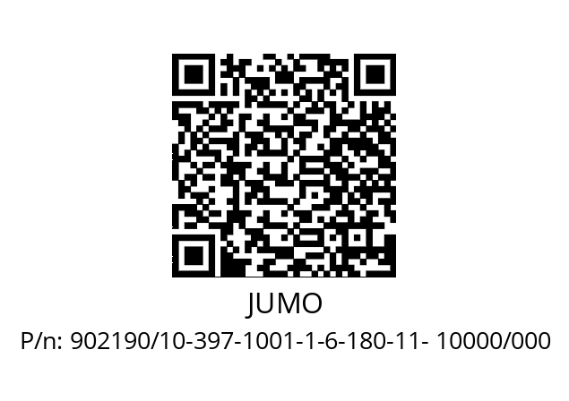   JUMO 902190/10-397-1001-1-6-180-11- 10000/000