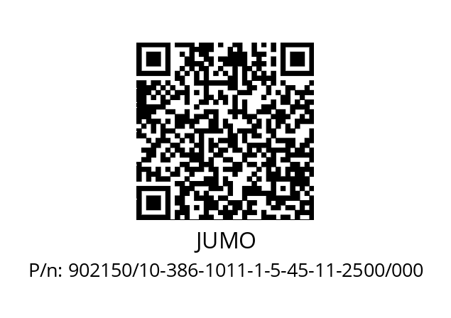   JUMO 902150/10-386-1011-1-5-45-11-2500/000