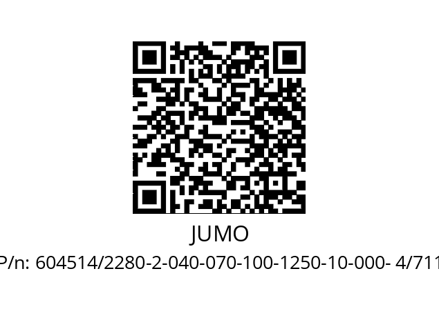   JUMO 604514/2280-2-040-070-100-1250-10-000- 4/711