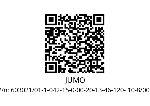   JUMO 603021/01-1-042-15-0-00-20-13-46-120- 10-8/000