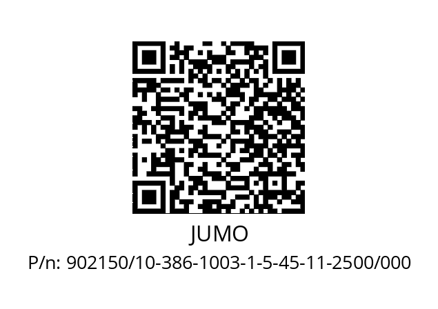   JUMO 902150/10-386-1003-1-5-45-11-2500/000