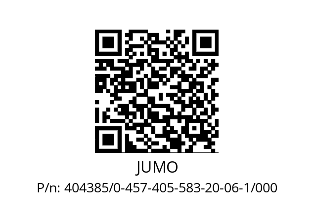   JUMO 404385/0-457-405-583-20-06-1/000