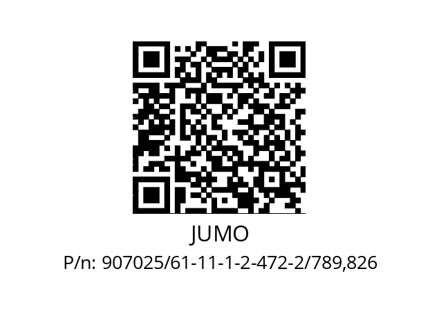   JUMO 907025/61-11-1-2-472-2/789,826