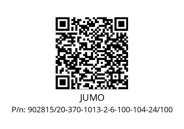   JUMO 902815/20-370-1013-2-6-100-104-24/100