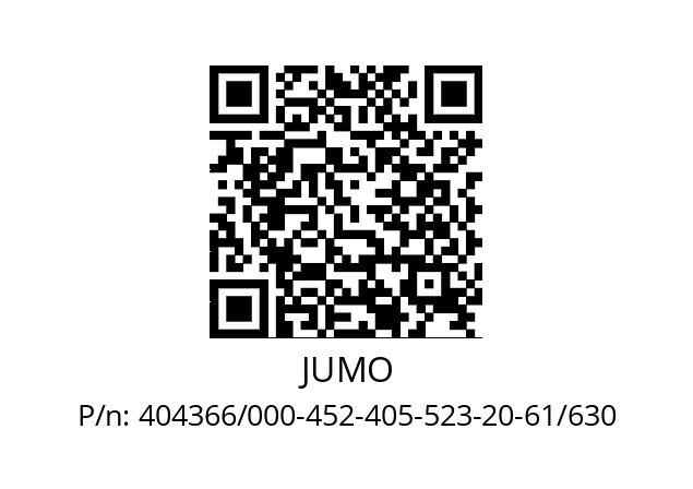   JUMO 404366/000-452-405-523-20-61/630