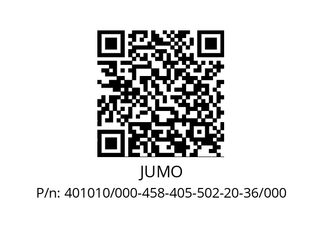   JUMO 401010/000-458-405-502-20-36/000