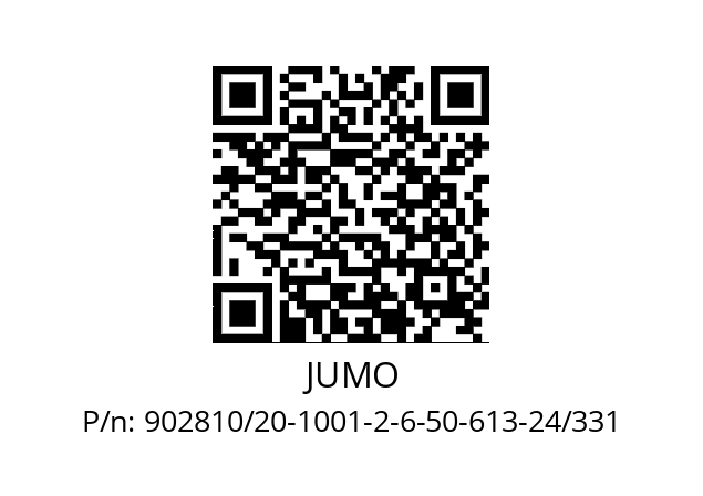   JUMO 902810/20-1001-2-6-50-613-24/331