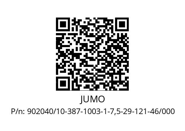   JUMO 902040/10-387-1003-1-7,5-29-121-46/000