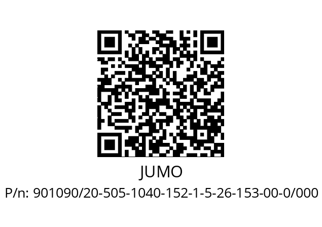   JUMO 901090/20-505-1040-152-1-5-26-153-00-0/000