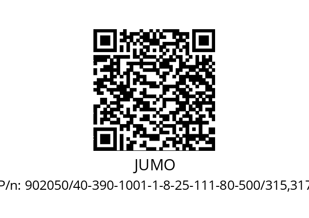   JUMO 902050/40-390-1001-1-8-25-111-80-500/315,317