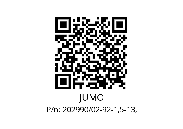   JUMO 202990/02-92-1,5-13,