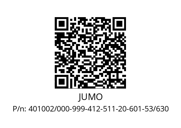   JUMO 401002/000-999-412-511-20-601-53/630