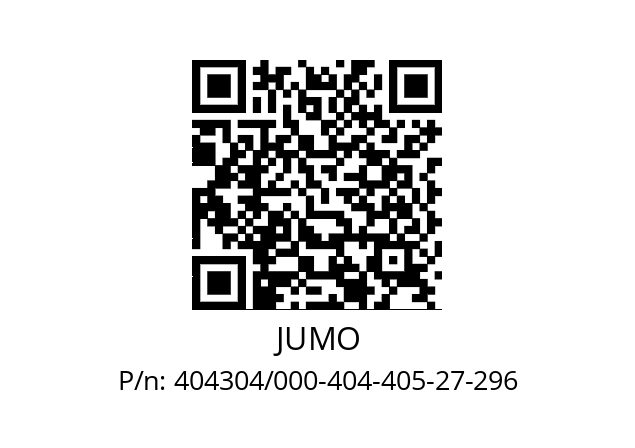   JUMO 404304/000-404-405-27-296