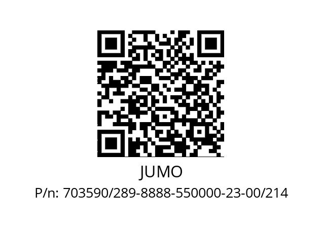   JUMO 703590/289-8888-550000-23-00/214