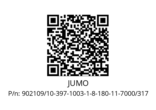   JUMO 902109/10-397-1003-1-8-180-11-7000/317