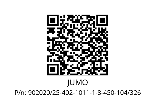   JUMO 902020/25-402-1011-1-8-450-104/326