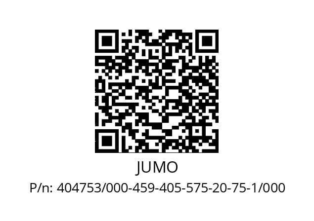   JUMO 404753/000-459-405-575-20-75-1/000