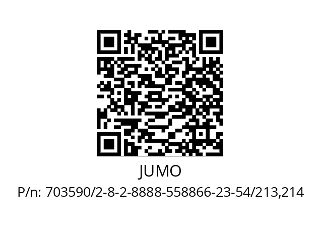   JUMO 703590/2-8-2-8888-558866-23-54/213,214