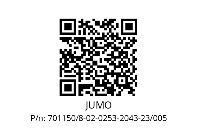   JUMO 701150/8-02-0253-2043-23/005