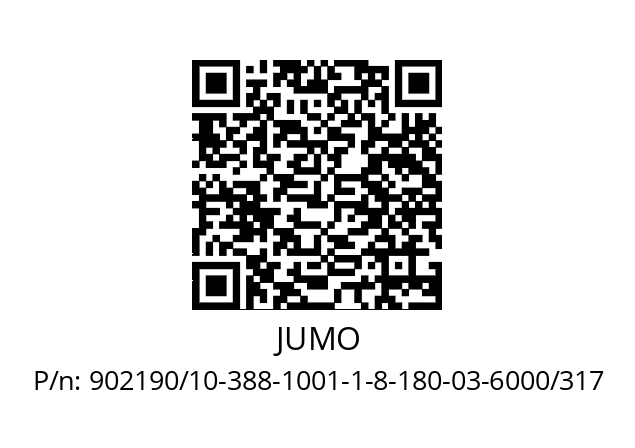   JUMO 902190/10-388-1001-1-8-180-03-6000/317