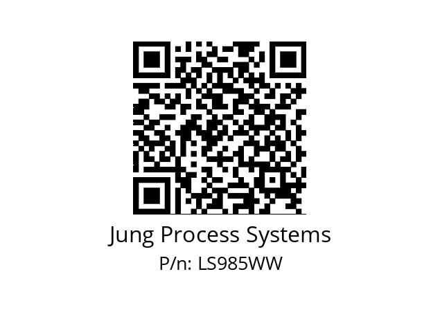   Jung Process Systems LS985WW