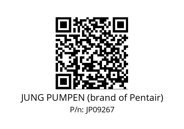   JUNG PUMPEN (brand of Pentair) JP09267