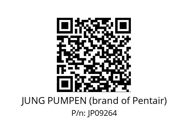   JUNG PUMPEN (brand of Pentair) JP09264