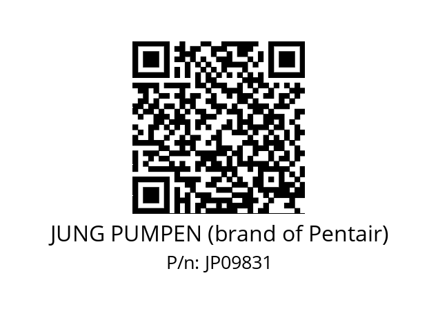   JUNG PUMPEN (brand of Pentair) JP09831