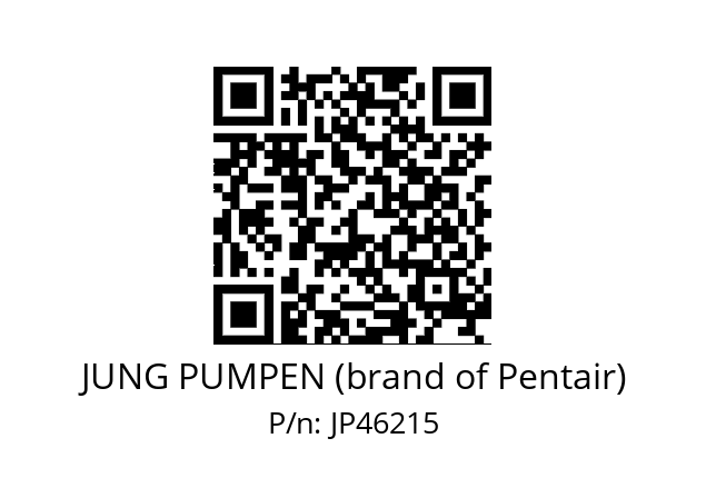   JUNG PUMPEN (brand of Pentair) JP46215