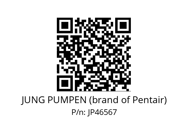   JUNG PUMPEN (brand of Pentair) JP46567