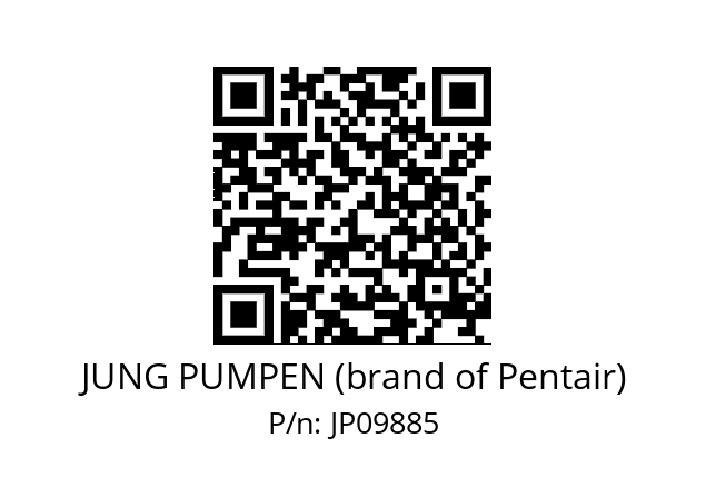   JUNG PUMPEN (brand of Pentair) JP09885