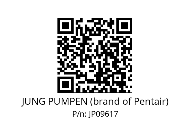   JUNG PUMPEN (brand of Pentair) JP09617