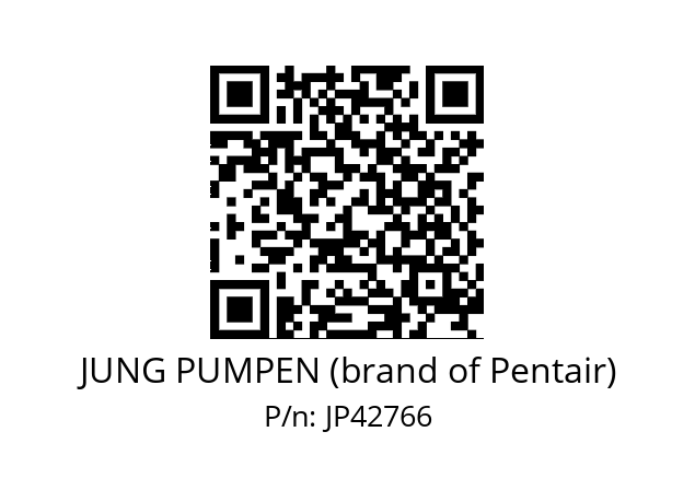   JUNG PUMPEN (brand of Pentair) JP42766