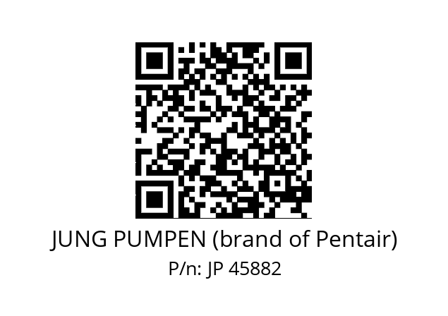   JUNG PUMPEN (brand of Pentair) JP 45882