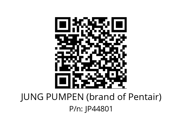   JUNG PUMPEN (brand of Pentair) JP44801