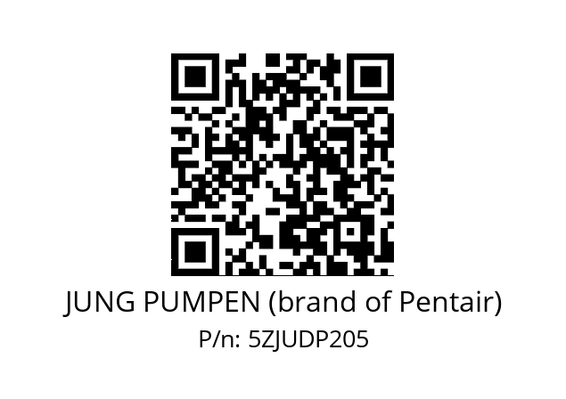   JUNG PUMPEN (brand of Pentair) 5ZJUDP205