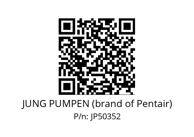   JUNG PUMPEN (brand of Pentair) JP50352