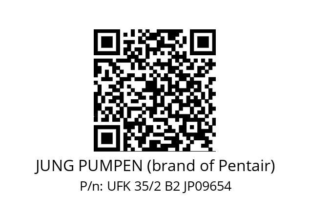   JUNG PUMPEN (brand of Pentair) UFK 35/2 B2 JP09654