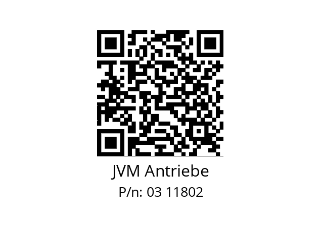  JX 288-2610 JVM Antriebe 03 11802