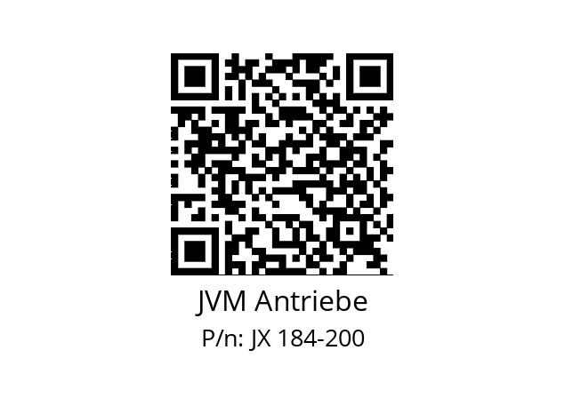   JVM Antriebe JX 184-200