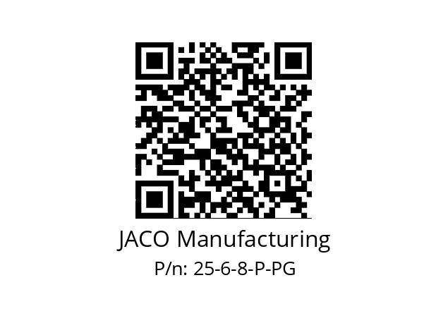   JACO Manufacturing 25-6-8-P-PG