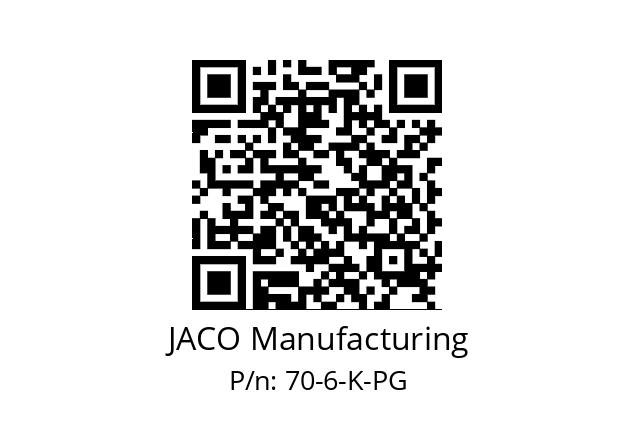   JACO Manufacturing 70-6-K-PG