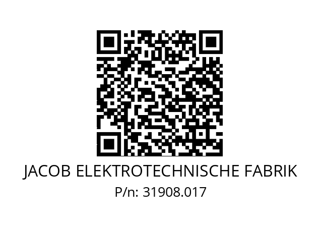   JACOB ELEKTROTECHNISCHE FABRIK 31908.017