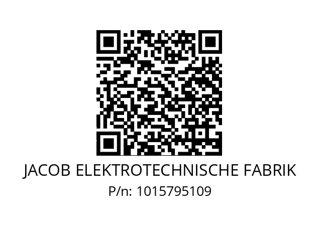   JACOB ELEKTROTECHNISCHE FABRIK 1015795109